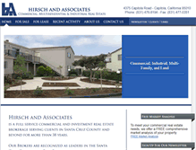 Tablet Screenshot of hirschandassociates.com